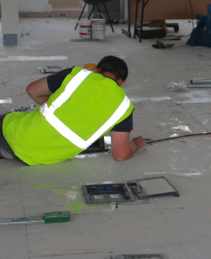 Electrical flow of a regular wall outlet.